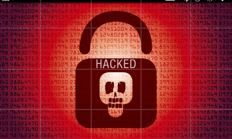 Sitio web hackeado con malware: advertencia de seguridad crítica.